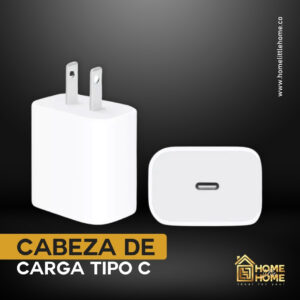 CABEZA DE CARGA TIPO C, 20w- POTENCIA Y VELOCIDAD