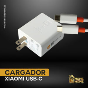 CARGADOR XIAOMI CARGA RAPIDA CON PUERTO USB Y TIPO C – ORIGINAL DOBLE CONEXION, MAXIMA VELOCIDAD