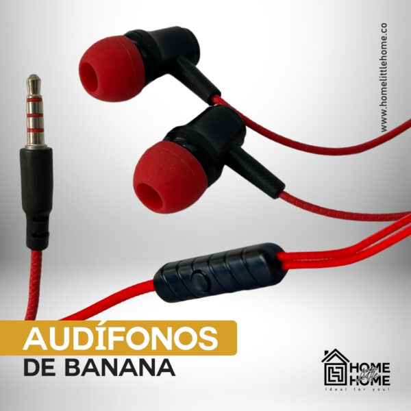 AURICULARES 3.5MM DE BANANITA CON CONTESTADOR