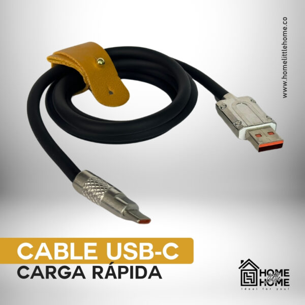 CABLE USB A TIPO C - REFUERZO EN PUNTAS CARGA RAPIDA