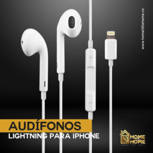 MANOS LIBRES IPHONE LIGHTNING ORIGINAL – SONIDO NÍTIDO Y CONECTIVIDAD RÁPIDA