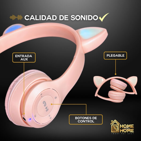 DIADEMA CAT EAR P47M – ESTILO, SONIDO Y DIVERSION - Image 2