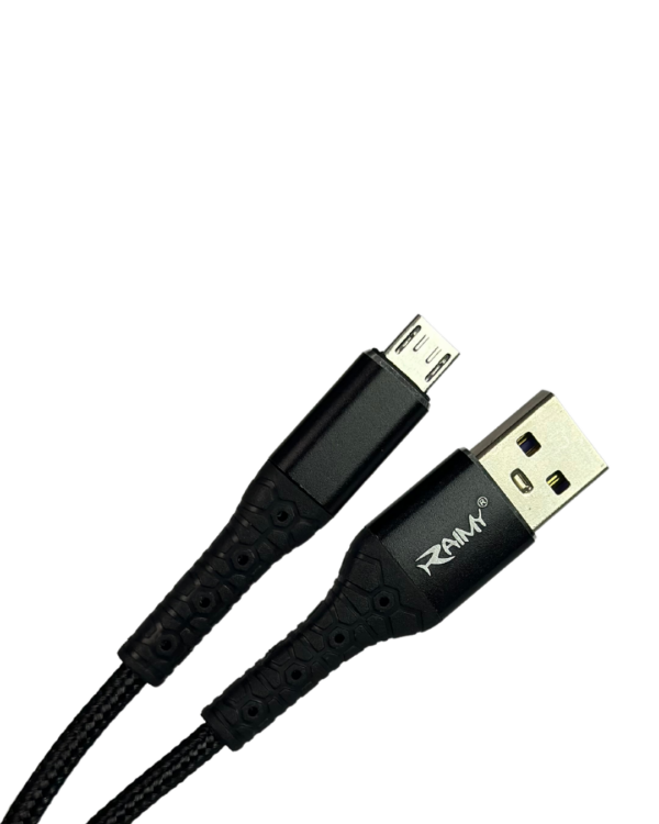 CABLE USB A TIPO V8 - MODELO RA-005 | 1M, 3A ⚡🔌 - Image 4