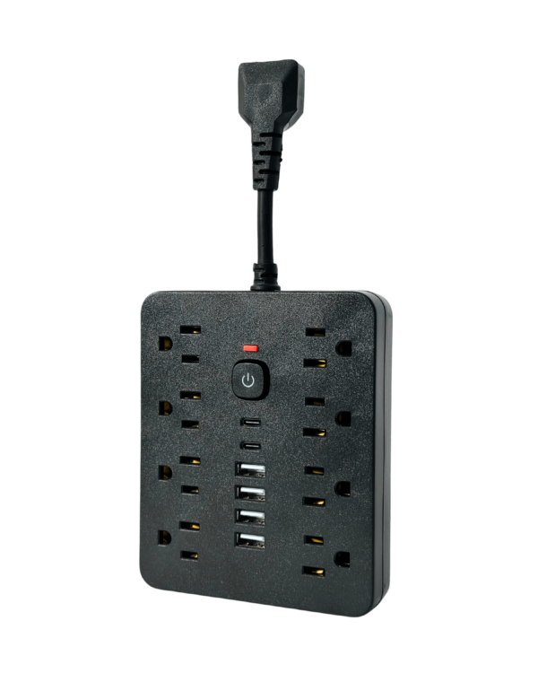 Power Strip con Carga USB y Tipo C