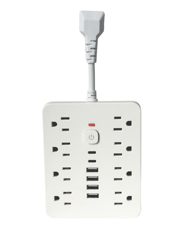 Power Strip con Carga USB y Tipo C