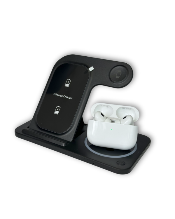 COMBO 2 PREMIUM: CARGADOR 3EN1 + AIRPODS 2DA GENERACION