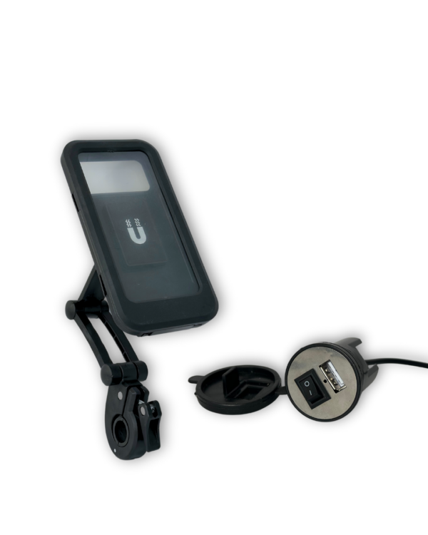 COMBO 3 CARGADOR + SOPORTE PARA MOTO–¡CONDUCE SIN LIMITES!