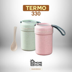 TERMO CON CUCHARA 330ML – COMPACTO Y ELEGANTE🌿