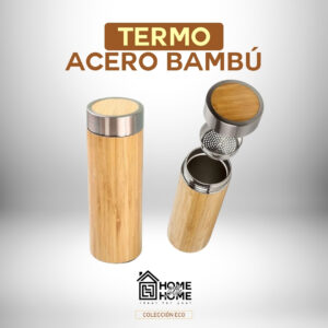 TERMO DE BAMBU 500ML - NATURALEZA Y ESTILO