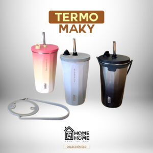 TERMO MAKY 600ML – CUIDA EL PLANETA, ECOLOGICO🌿