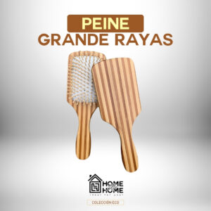 PEINE BAMBU GRANDE DE RAYAS – IDEAL PARA TI🌱