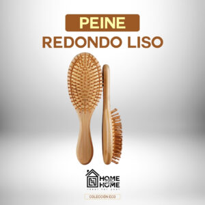 PEINE REDONDO LISO BAMBU–UN TOQUE NATURAL EN TI🌳