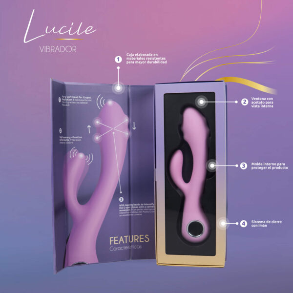 VIBRADOR LUCILE MAJESTIC PRO CON CARGA USB-C – LUJO, PODER Y PLACER EN CADA PULSACION - Image 2