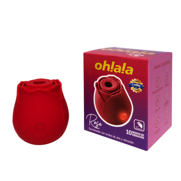 VIBRADOR Y SUCCIONADOR OHLALA ROSE - UN BESO DE PLACER INFINITO🌹💋 - Image 2
