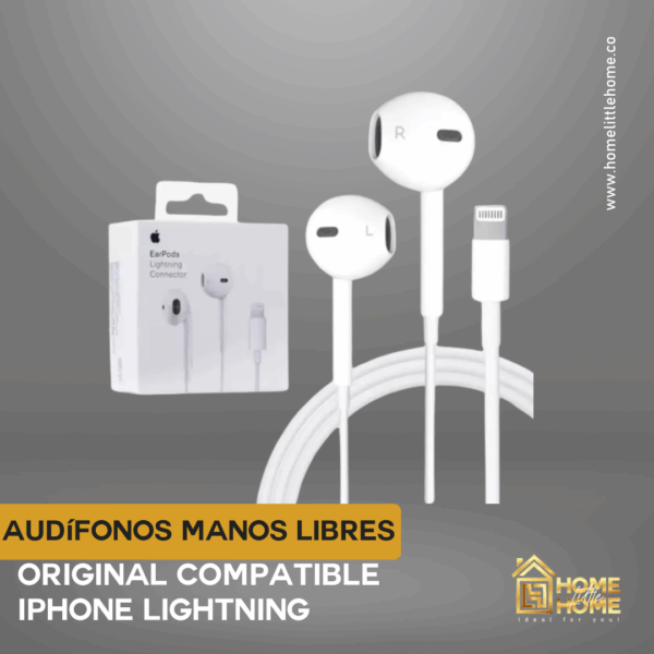 MANOS LIBRES IPHONE LIGHTNING ORIGINAL – SONIDO NÍTIDO Y CONECTIVIDAD RÁPIDA - Image 7