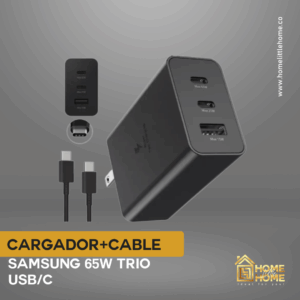 CARGADOR 65W SAMSUNG 1.1 USB + TIPO C – POTENCIA MÁXIMA PARA TUS DISPOSITIVOS