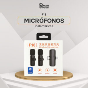 MICRÓFONO DOBLE F18 UNIVERSAL – SONIDO CLARO Y PROFESIONAL PARA GRABACIONES Y TRANSMISIONES