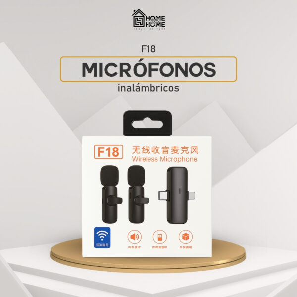 MICRÓFONO DOBLE F18 UNIVERSAL – SONIDO CLARO Y PROFESIONAL PARA GRABACIONES Y TRANSMISIONES