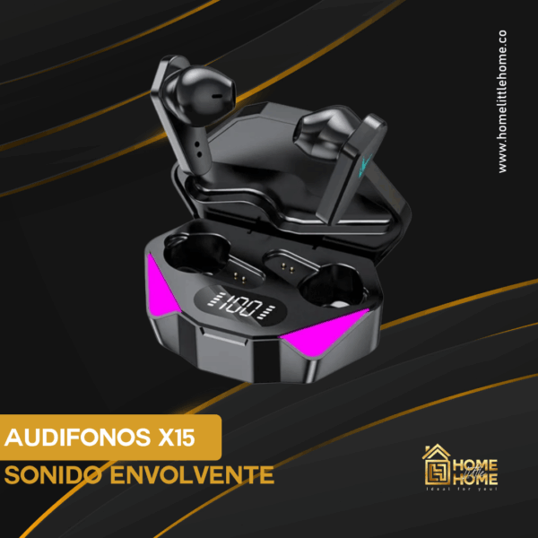 AUDÍFONOS X15 – SONIDO POTENTE Y ESTILO SIN LÍMITES