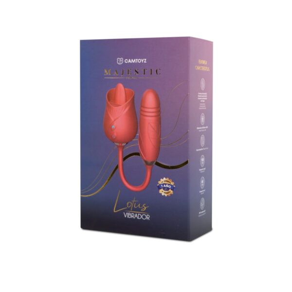 MAJESTIC VIBRADOR CON BALA LOTUS – DOBLE PLACER, DOBLE INTENSIDAD - Image 3