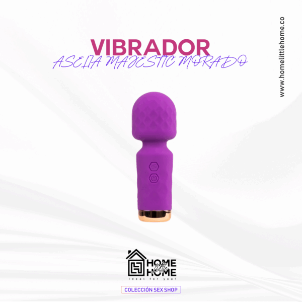 VIBRADOR ASELIA MAJESTIC MORADO – ELEGANCIA Y POTENCIA EN UN SOLO DISEÑO
