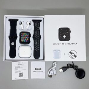 COMBO T55 PRO MAX SMARTWATCH + TWS AURICULARES - AQUI LO UNES TODO!