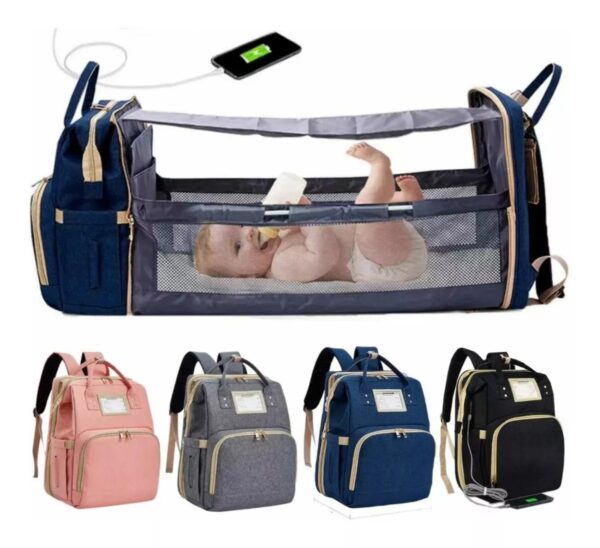 👶 PAÑALERA CUNA CON TECHO Y BROCHE DE LUJO 👶 - Image 2
