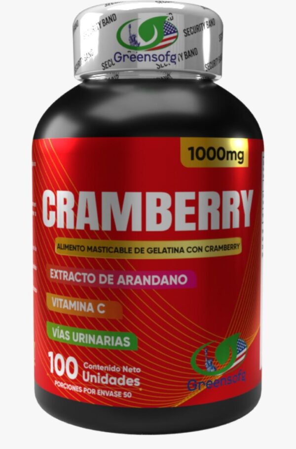 CRAMBERRY X 1000MG - DEFENSA NATURAL PARA TU SALUD URINARIA