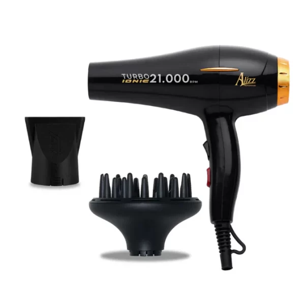 SECADOR TURBO IONIC 21.000 NEGRO CON DIFUSOR - LO QUE MAMÁ QUIERE! - Image 2