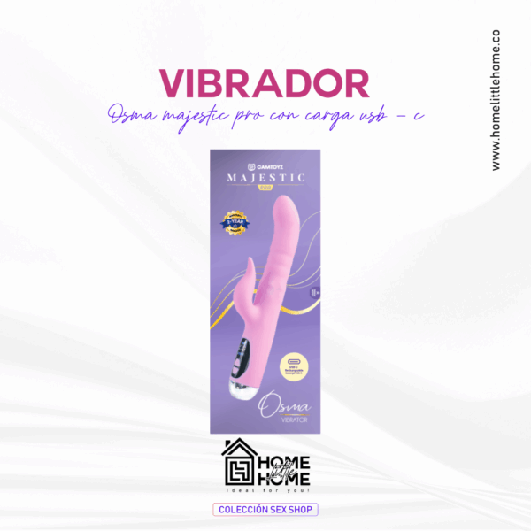 VIBRADOR OSMA MAJESTIC PRO CON CARGA USB-C