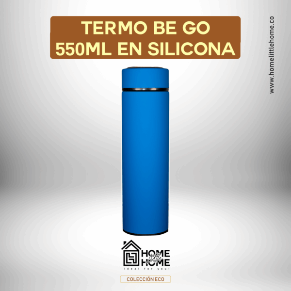 TERMO BE GO 550ML EN SILICONA – ¡LIGERO, PLEGABLE Y LISTO PARA ACOMPAÑARTE!